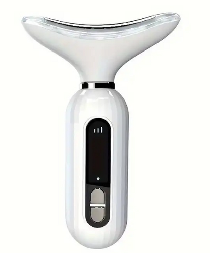 ¡REVELE UNA PIEL MÁS JOVEN Y RADIANTE! ✨ MASAJEADOR FACIAL Y DE CUELLO ANTI-EDAD LED AR